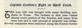 Captain Cureton's Fight on Wolf Creek