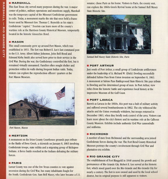 Civil War Sites Listings
