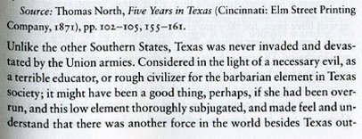 Yankee Impression of 1860's Texas