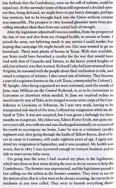 Confederate Colonel Erath 