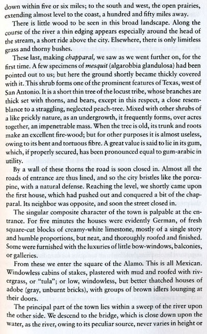 Frederick Law Olmsted's First Hand Account of 1856 San Antonio