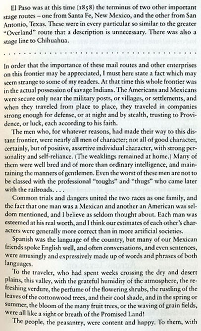 W.W. Mills First-Hand Account of 1858 El Paso