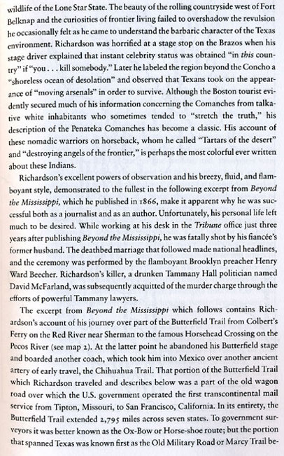 Albert D. Richardson's first-hand account of his 1859 Butterfield Stage Ride into Texas