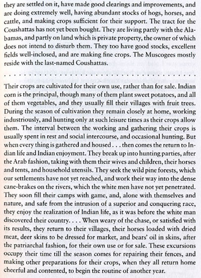 Thomas L. White's first-hand account of 1860 Alabama-Coushatta Community