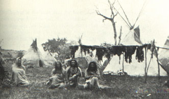 Picture of Comanches Drying Meat