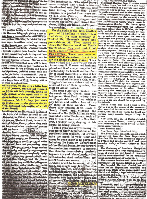 Newspaper Article about Enoch Jones