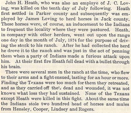 Heath story by Wilbarger