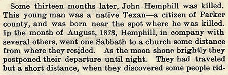 John Hemphill story by WIlbarger