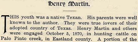 Henry Martin story by Wilbarger