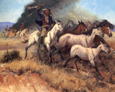 Picture of Comanche Herding Horses