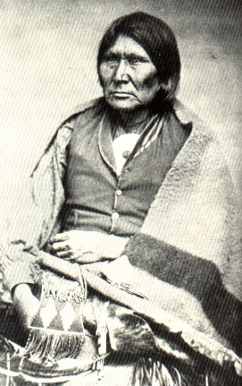 Picture of Comanche Chief Oska Horseback