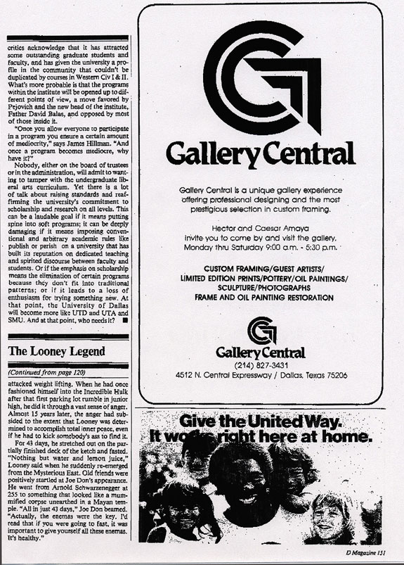 Joe Don Looney Article by Mike Shropshire, Page Five