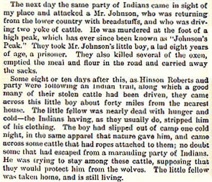 Johnson story by Wilbarger