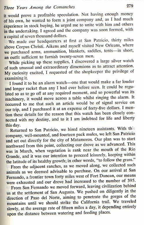 Three Years Among the Comanches - Capture