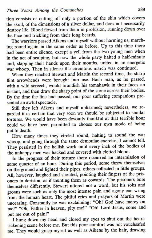 Three Years Among the Comanches - Torture