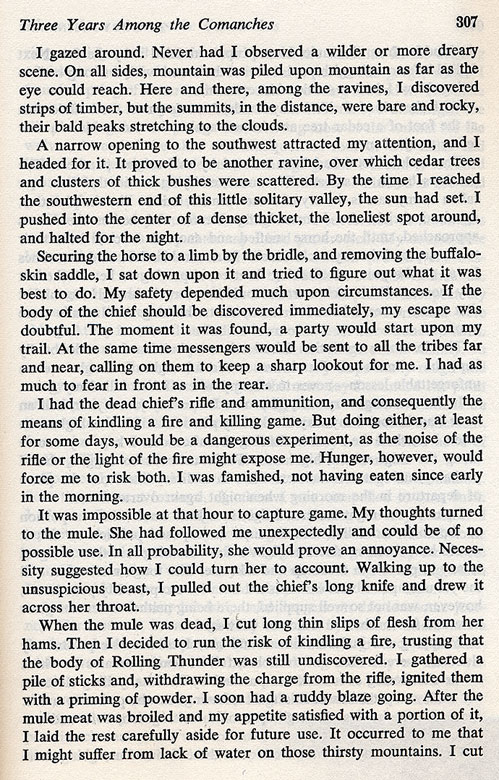 Three Years Among the Comanches - Escape