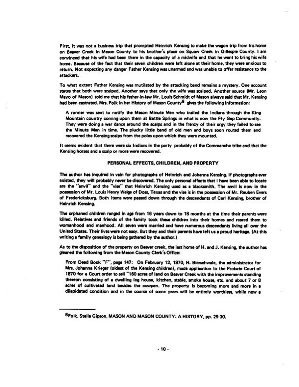 Life Story of Heinrich and Johanna Kensing