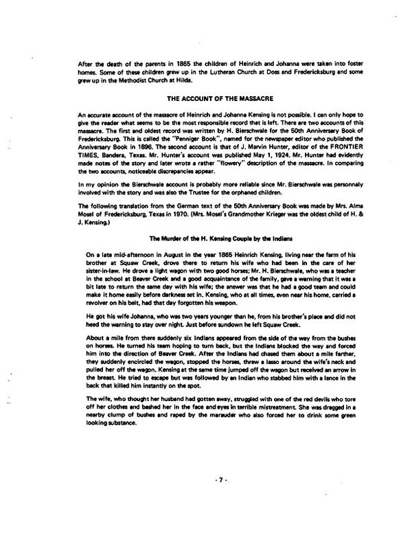 Life Story of Heinrich and Johanna Kensing