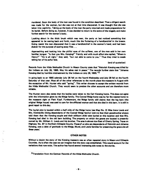 Life Story of Heinrich and Johanna Kensing