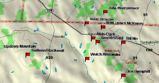 Jacksboro Highway Map