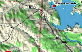 Azle to Springtown Map