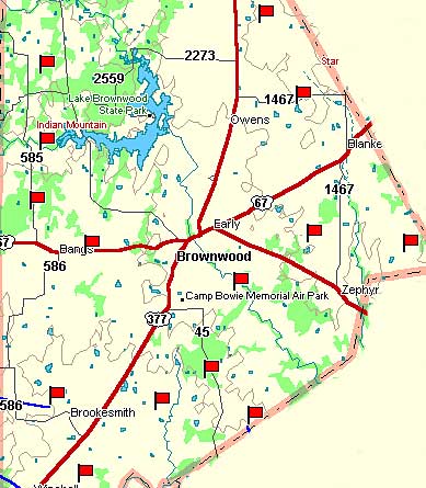 Brown County Map