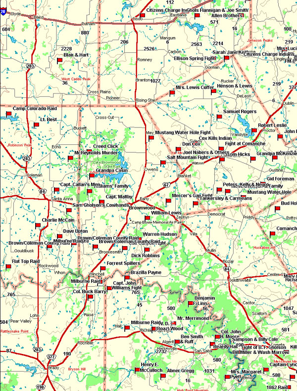 Map of the Cross Plains
