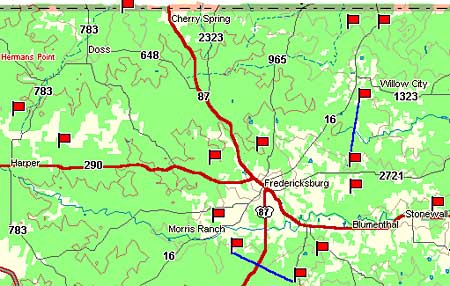 Gillespie County Map