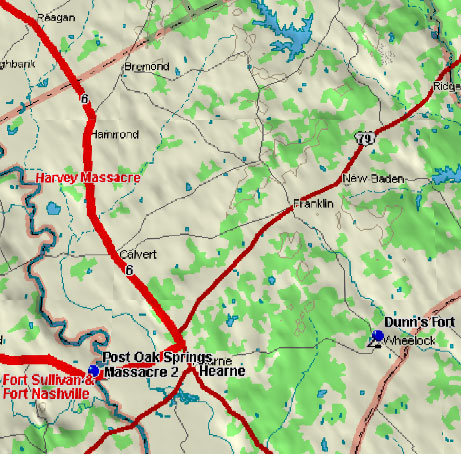 Fort Nashville Blood Trail Map