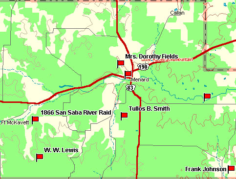 Menard County Map