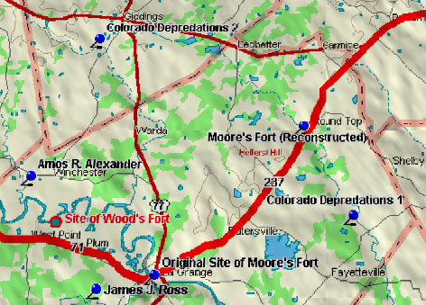Moore's Fort Blood Trail Map