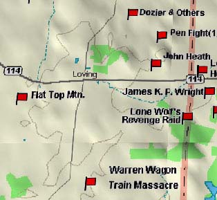Warren Wagon Train Map