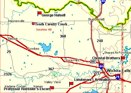 Wichita County Map