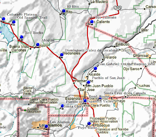 West Taos New Mexico Map