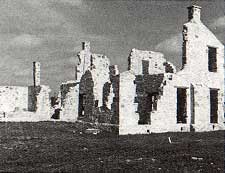 Photo of the ruined commanding officers quarters taken by Charles M. Robinson, III from the book, Frontier Forts of Texas