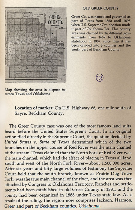 Old Greer County Picture