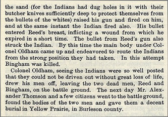 Colonel Oldham's Fight on Cedar Creek