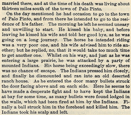 William Peters story by Wilbarger