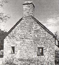 Picture of the restored guardhouse at Fort Phantom Hill taken by Charles M. Robinson, III from the book, Frontier Forts of Texas