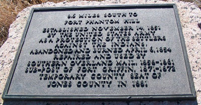 Picture of Fort Phantom Hill Marker