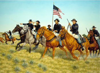 Picture of the Battle of Prairie Dog Creek