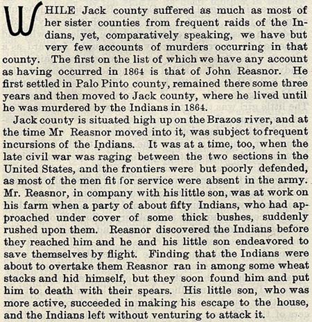 John Reasoner story by Wilbarger