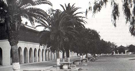 Photo of barracks and guardhouse at Fort Ringgold taken by Charles M. Robinson, III from the book, Frontier Forts of Texas