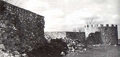 Photo of Presidio San Saba taken by Charles M. Robinson, III from the book, Frontier Forts of Texas