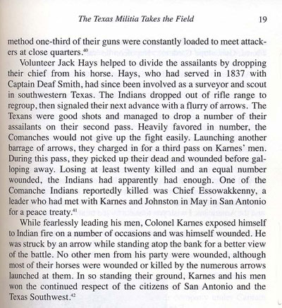 Story of Karnes' Arroyo Seco Fight: August 10, 1838