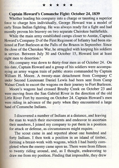 Captain Howard's Comanche Fight, October 24, 1839