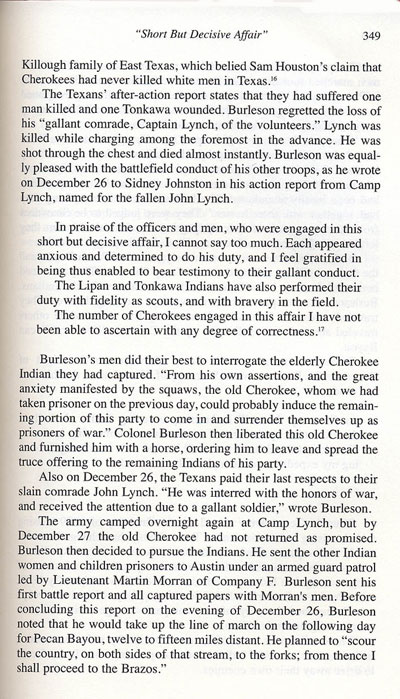 Cherokee Battle, Christmas 1839