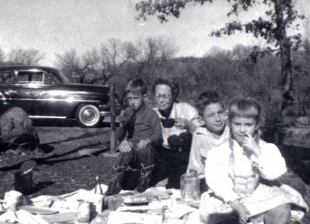 Steed's on a picnic at Mount Scott