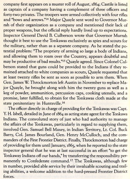 Chief Placido and Castile's Tonkawas