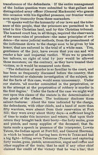 Satanta, Satank and Big Tree's Raid story from the book Indian Depredations in Texas by J. W. Wilbarger